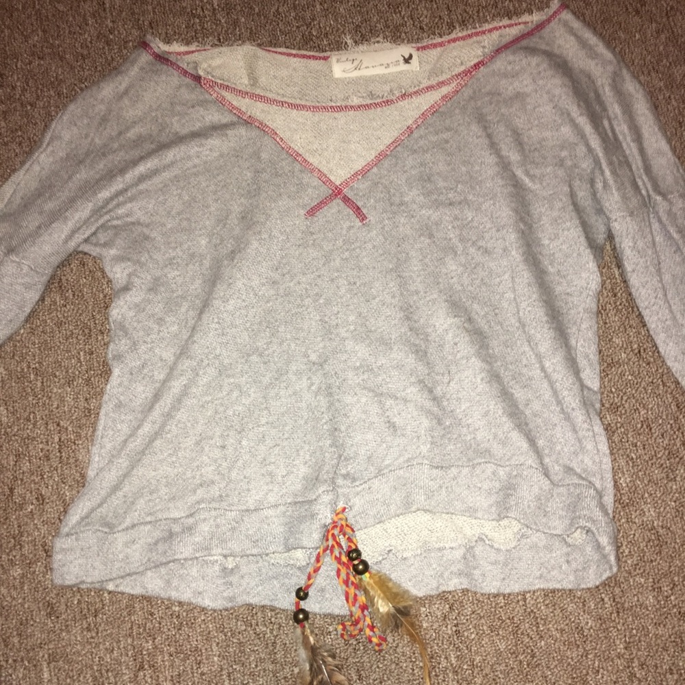 Vintage Havana sweater (feather detail)